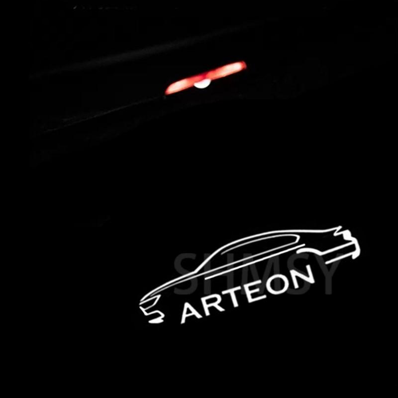 

2Pcs LED Blue Welcome Projector Light Car Door Ghost Shadow Lamp Accessories For Arteon CC 2012 - 2023 2018 2019 2020 2021 2022
