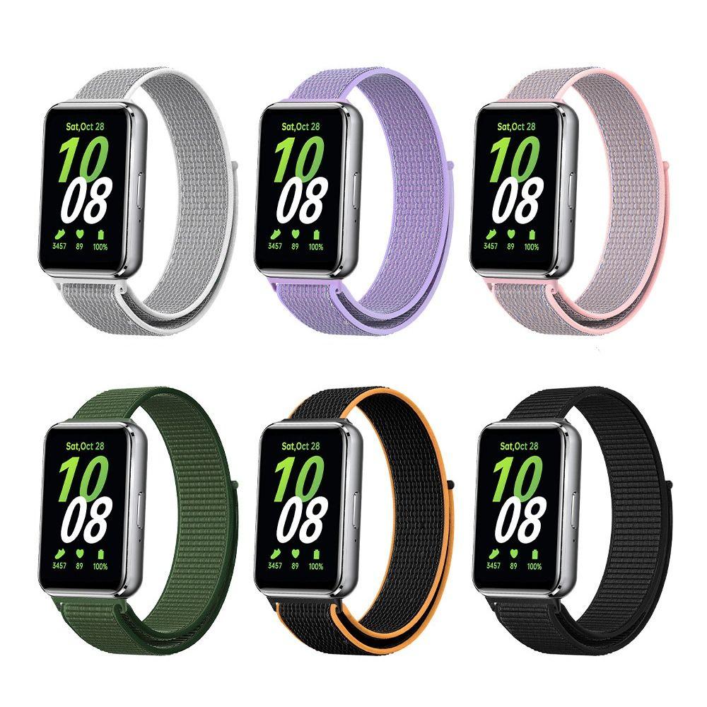 Nylon Loop Strap for Samsung Galaxy Fit 3 Adjustable Elastic Bracelet Watchband for Samsung Galaxy Fit3 Band Accessories