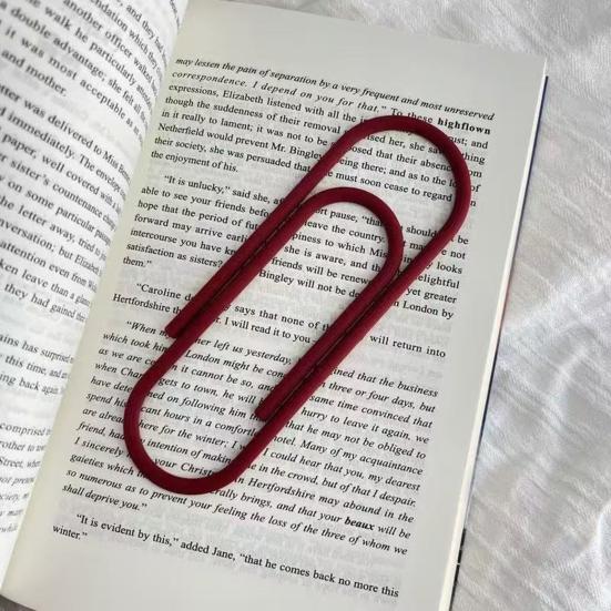 3D Printed Giant Paper Clip, Large Paper Clip Shape Bookmark, Extra Big Paperclip Book Marker Decoration, Gift for Reading Lovers