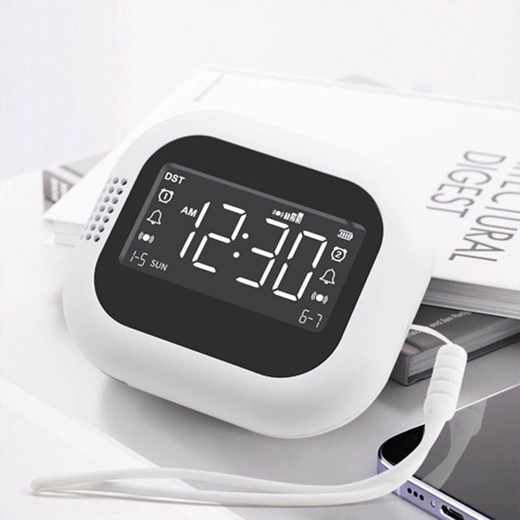 Alarm Clock With Dual Alarms And Digital Display For Student Dormitory With Alarm Clock Vibration