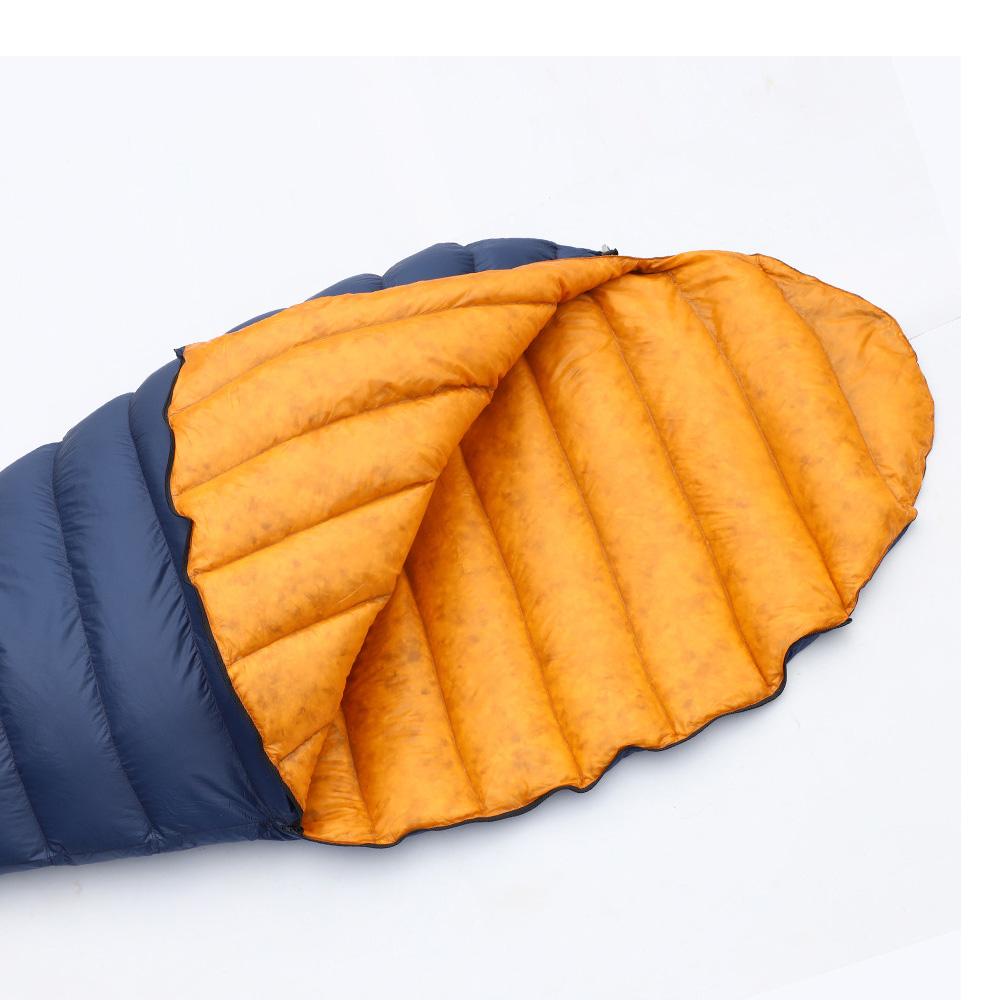 Péřový spací pytel Ultralehký kempingový spací pytel pro dospělé 90% kachní peří FP800+ pro kempování od 5 do 10 stupňů Celsia