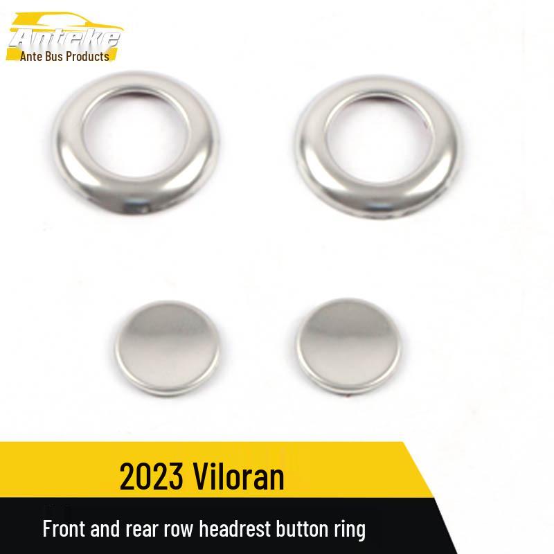 23 Viloran Headrest Button Rings & Console Sequin Stickers