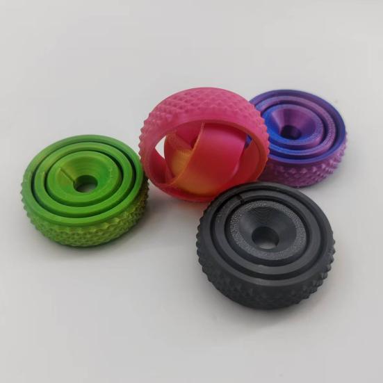 3D Printed Fidget Spinner, Multi-Layer Rotating Rings, Fidget Toys Sensory Stress Relief Toys for Adults & Kids, Anxiety Reducing Fidget Spinners for