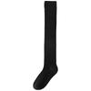 Knee Socks Women'S Autumn And Winter Black Vertical Striped Thin Stockings Japanese College Style With Loafers Stacking Socks