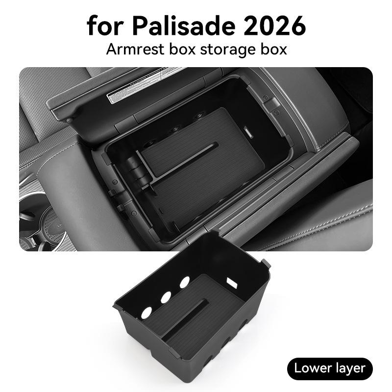 Kompatible Hyundai Palisade Armlehnen- & Mittelkonsolen-Aufbewahrungsbox Zubehör für 26 Modelle