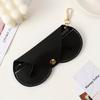1pc Portable Synthetic Leather Litchi Pattern Glasses Case, and Eyeglasses Storage Pouch (Glasses Not Included)