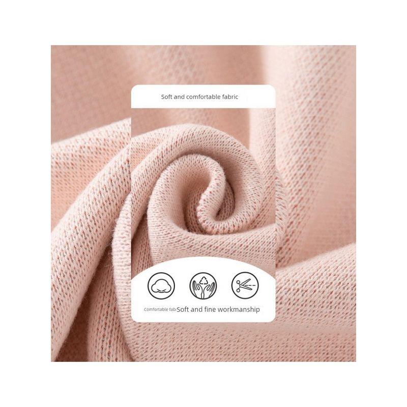 Cute Spring and Autumn Bunny Girl Combed Cotton Sweater