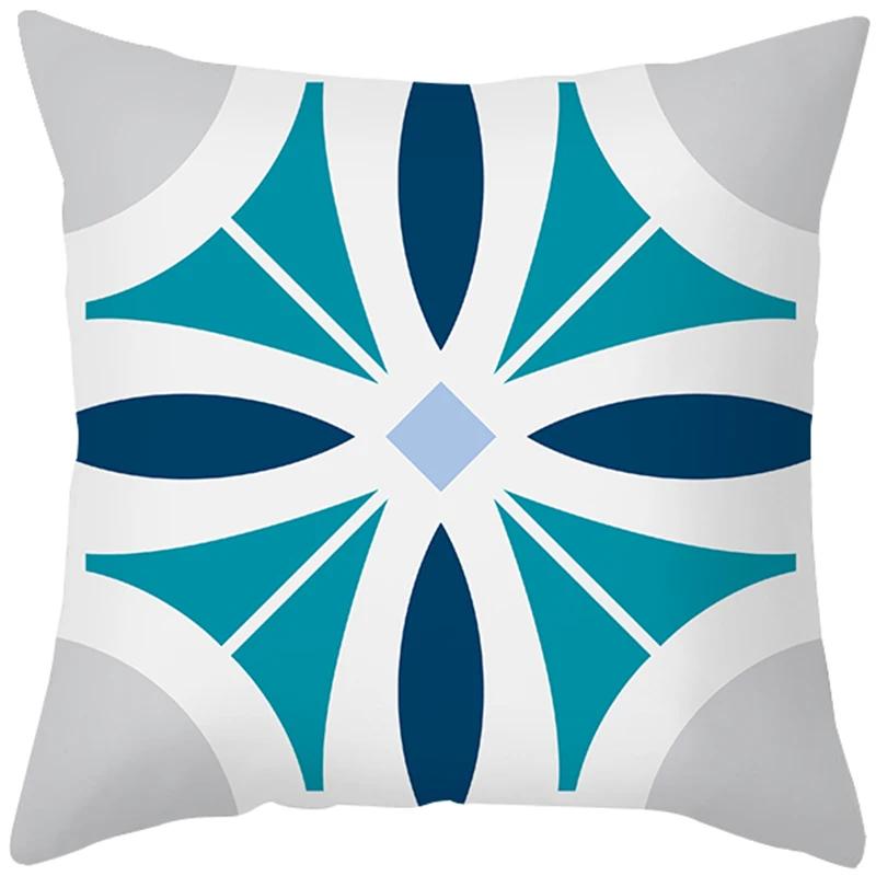 Peach Skin Hug Pillowcase Nordic Simple Color Pattern Sofa Cushion Cover Office Cushion Pillow Case To Customize