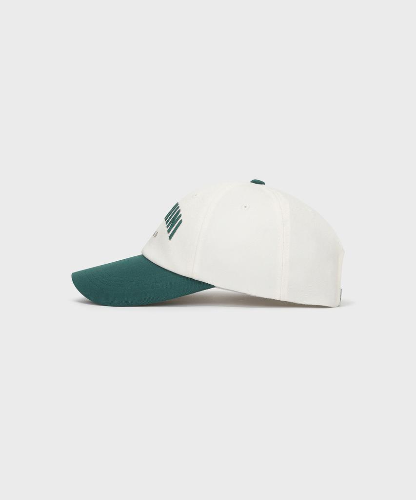 SERGIO TACCHINI U Lettering Cotton-Like Ball Cap (D.Green)