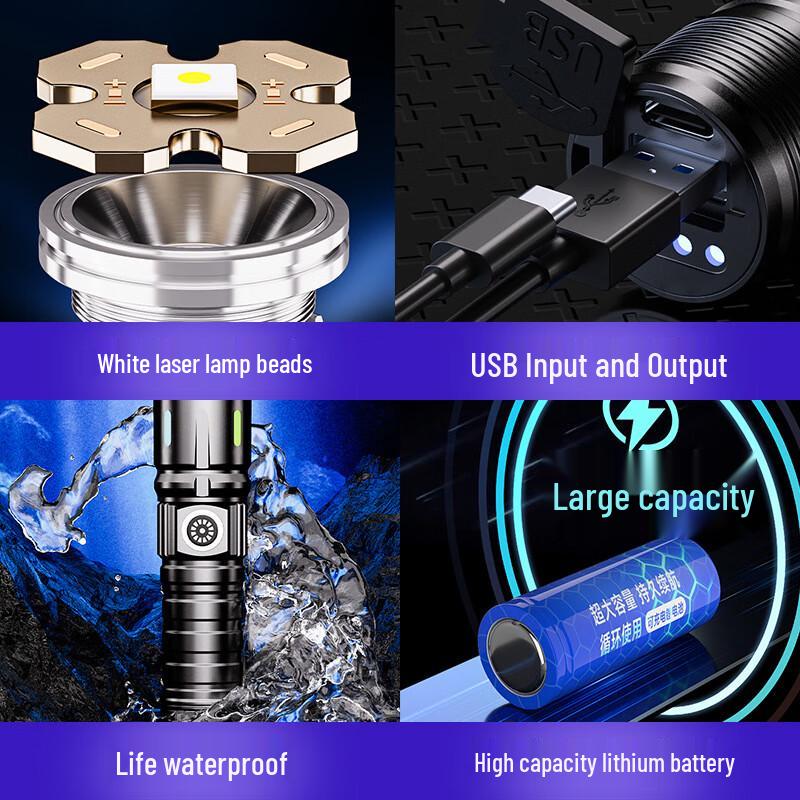 Xuanyong QB-301 Outdoor Rechargeable Zoom Flashlight