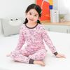 Pure Cotton Flannel Autumn/Winter Girls' Round Neck Underwear Set