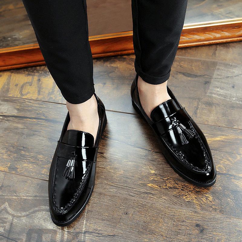 Buy Oxfords Wedding Genuine Leather Men Pointed Toe Dress Shoes