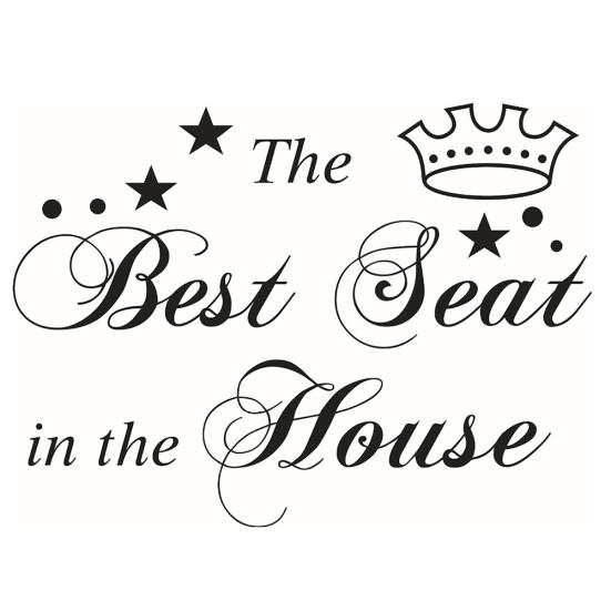 

Домашний декор Забавная Корона Лучшее сиденье Знак Наклейка Ванная комната Наклейка на сиденье унитаза