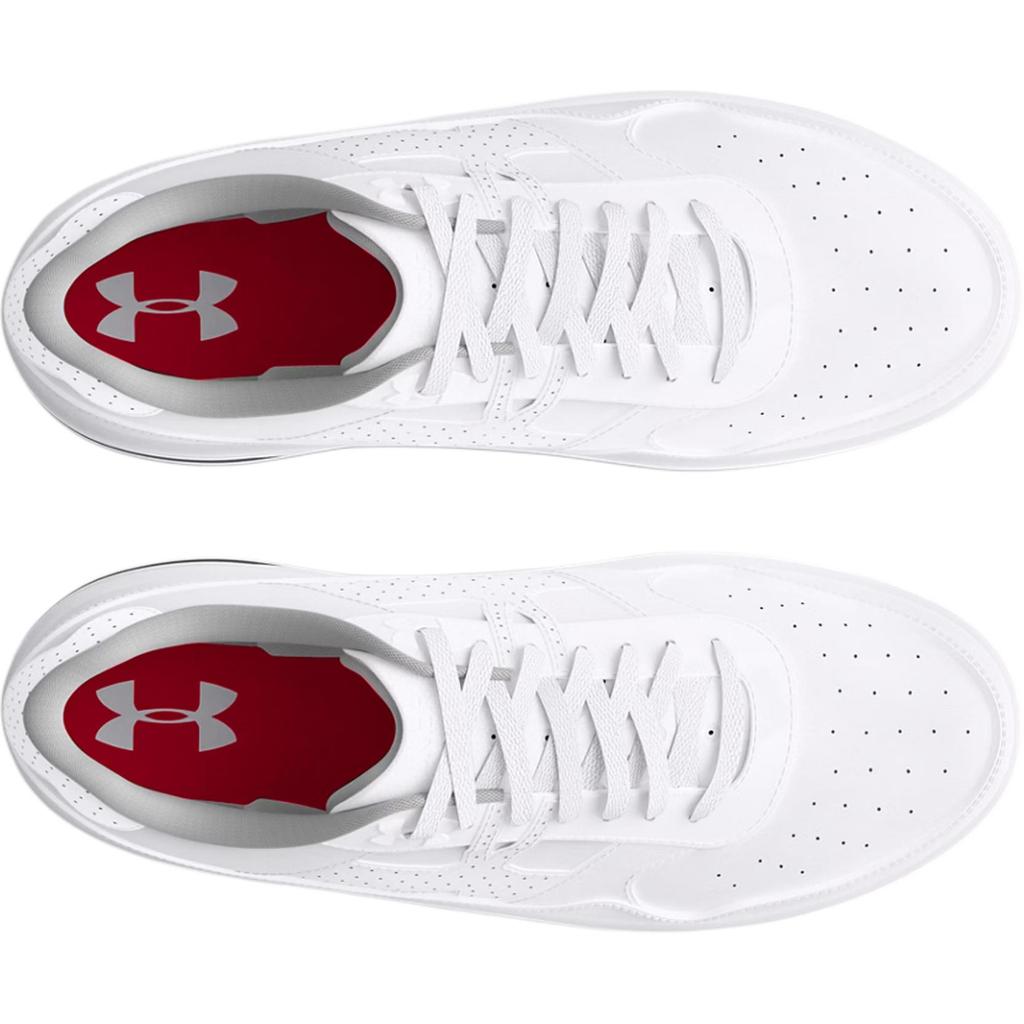 Under Armour Court 96 GS White Blue Red Kids Sneakers 3028645-100