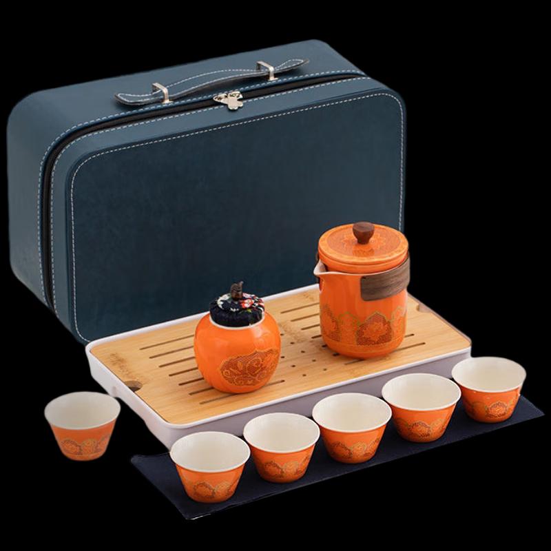 Woding Portable Ceramic Travel Tea Set