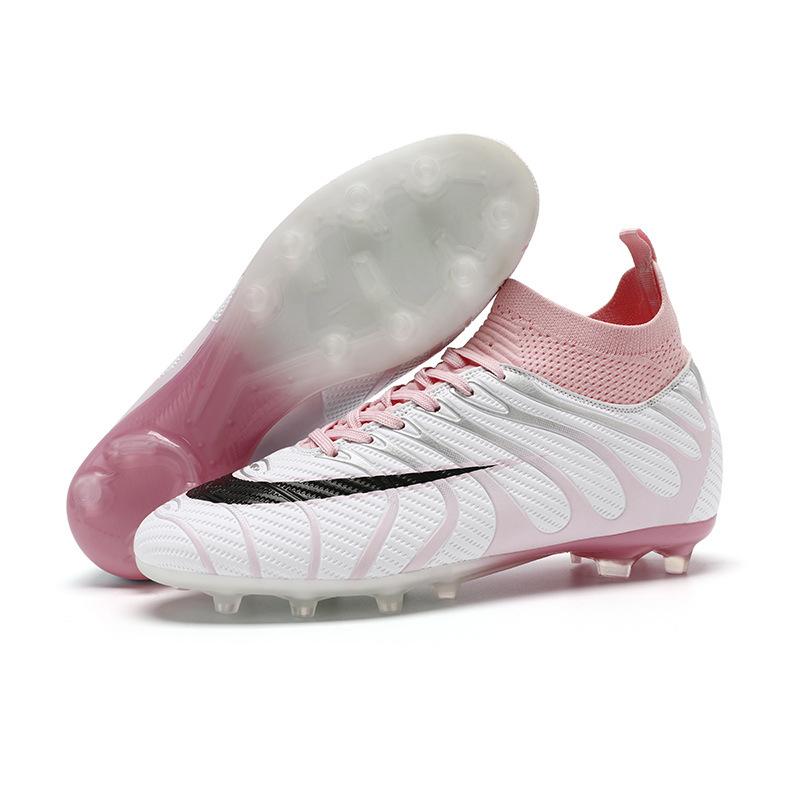Football Shoes Men's and Women's TF Broken Nails Competition Sports Training Shoes Youth Students Ground Spikes Running Shoes