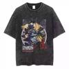 Anime Fullmetal Alchemist Brotherhood Cornice Gotica Fratelli Stampa Grafica T-Shirt Uomo Donna retro Lavato Girocollo Cotone Oversize streetwear moda Top