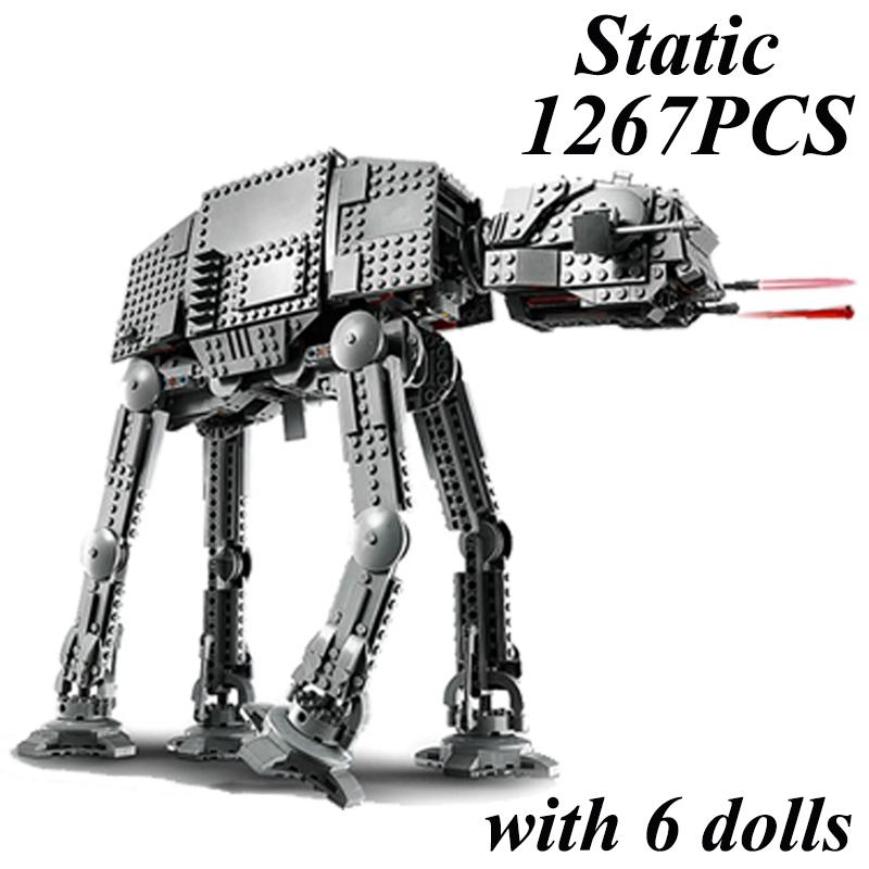 3 Arten Space War AT-AT All-Terrain gepanzerter Walker Transportroboter Bausteine mit motorisierten Bausteinen Spielzeug Geschenke