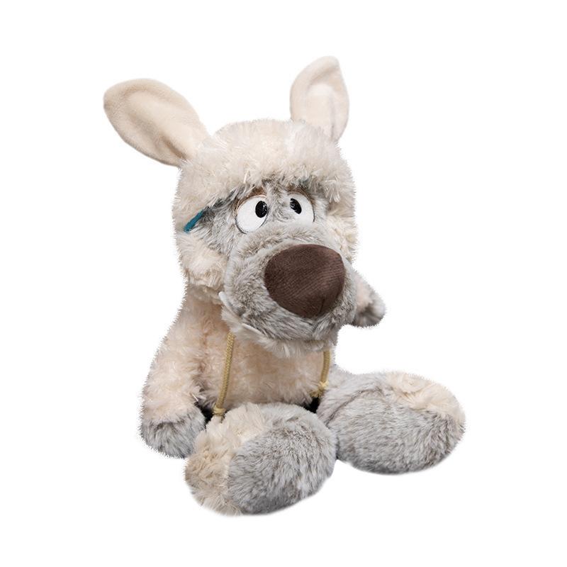 Hot wolf plush doll in sheep's clothing cute little wolf cub doll hat can be taken off for children's gifts