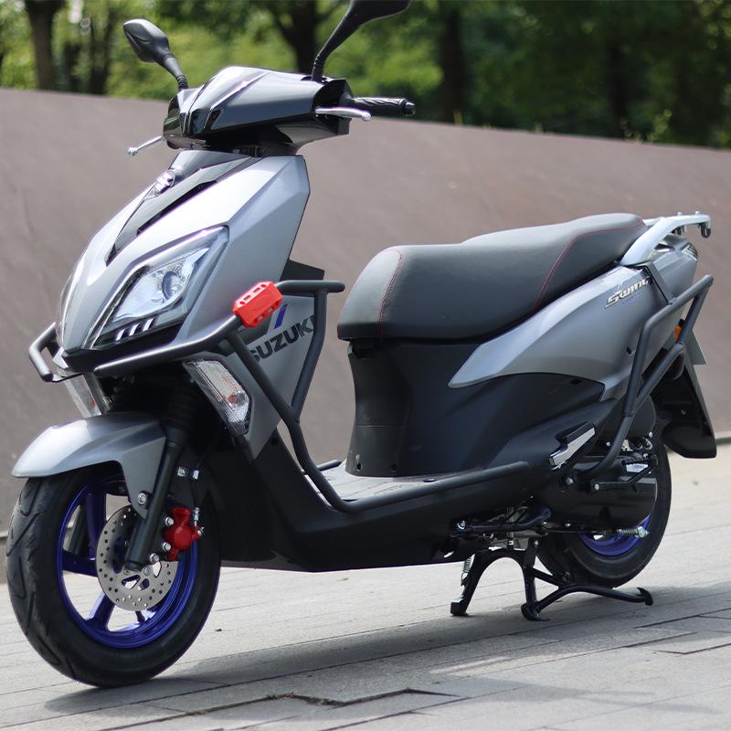 Leichtmotorrad Suzuki UY125 Schutz-Kollisionsschutzstangen - Vorder- und Hinterradstoßstangen aus Kohlenstoffstahl