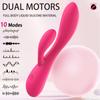 Powerful G Spot Rabbit Vibrator Female Clitoris Nipple Dual Stimulator Massager 2 In 1 Dildo Sex Toys Shop Adult Goods for Women