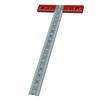 T Square Ruler Aluminium Alloy Metal Woodworking Drawing Crafting Drafting Tool with Scale for Archi
