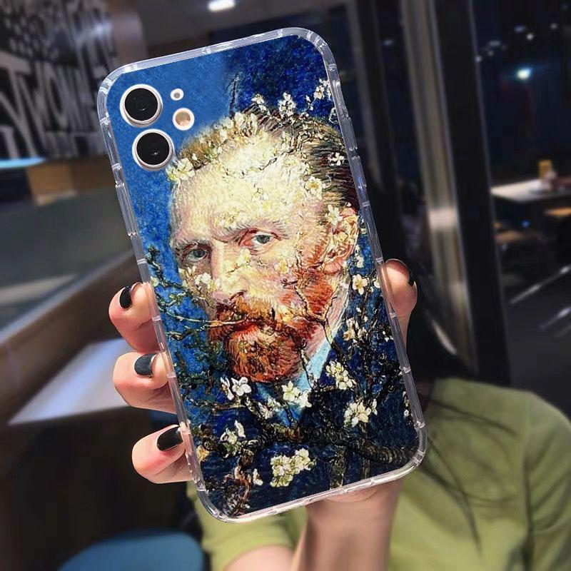 Great Art Van Gogh Oil Painting Phone Case for IPhone 15 Pro Max 14 13 12 11 Pro Max 7 8 14 Plus X XR XS Shockproof Clear Cover