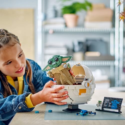 LEGO Star Wars Grogu na vznášedle (TM) Hračka Narozeninový dárek Kostky Chlapci Dívky Děti 10 11 12 let žáci základní školy Vesmír 75403