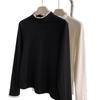 Women's Long Sleeve Fleece Lace Patchwork Slimming Base Layer Top for 2026 Autumn/Winter