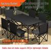 Portable Outdoor Folding Table & Chair Set, Roll-Up for Camping, Beach, BBQ, and Courtyard