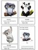 Resin Tree Hanging Animal Crafts: Koala Climbing, Panda on Swing