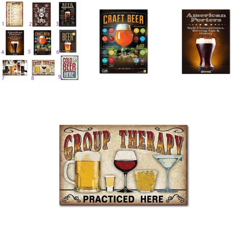 Timeless Cafe Bar Pub Beer Vintage Art For Stylish Living Room Decoration