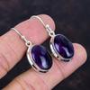Star amethyst earrings 925 sterling silver earring dangle earrings genuine gemstone jewelry anniversary gifts handmade earring boho jewelry