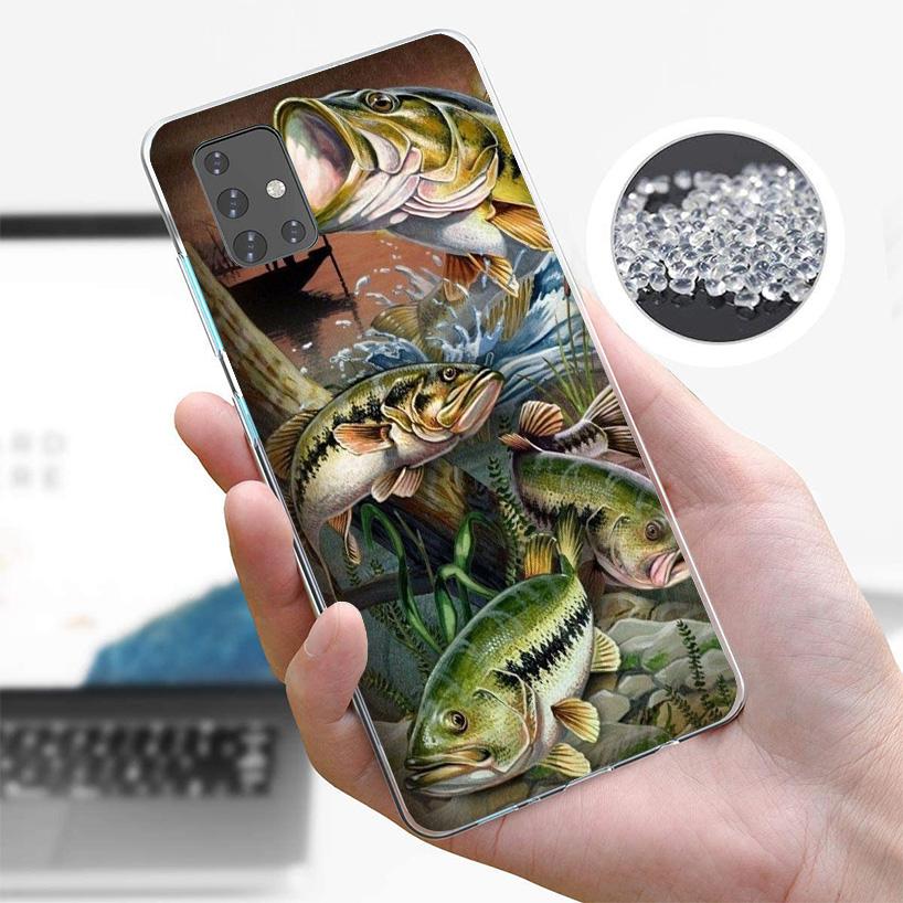 Offshore Angling Fishing Fish Rod Phone Case For Samsung Galaxy A52 A32 A22 A12 A02S A50S A30S A51 A31 AA71 Note 20 Ultra 10 S10