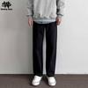 SWAMP AREA Men's American Retro Loose Fit Straight Leg Cotton Work Pants