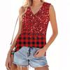 Women's V-neck Fashion Casual Floral Print Summer Vest Top
