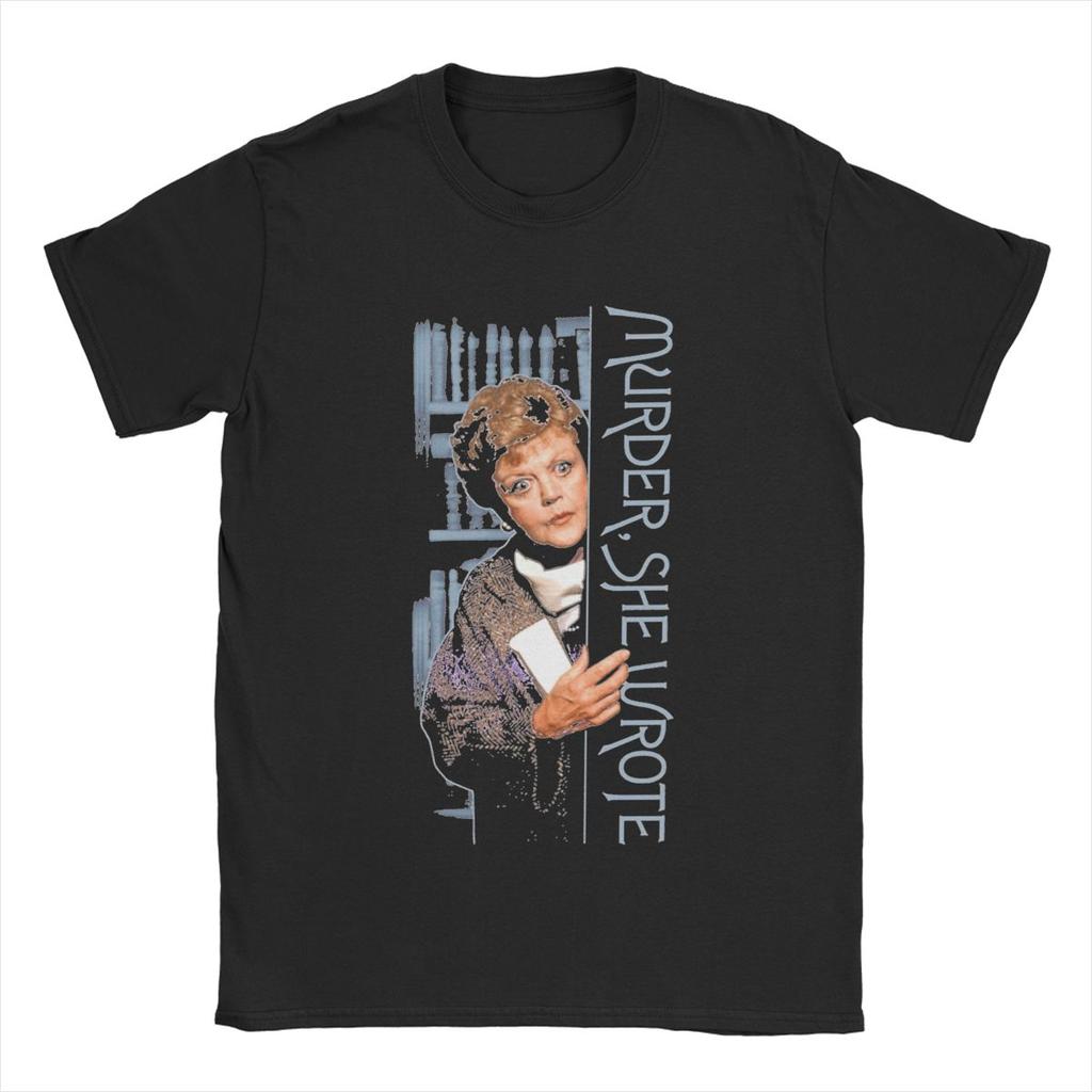 Murder She Wrote Men's T Shirts Awesome Tees Short Sleeve Crew Neck T-Shirts Pure Cotton Plus Size Clothes