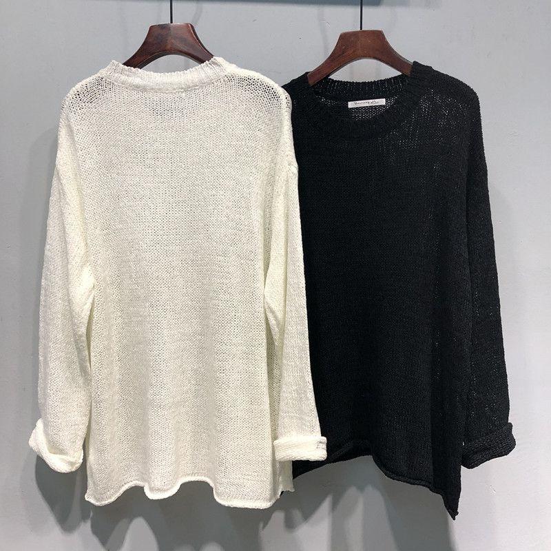 Pullover für Damen Herbst Winter Verdickt Warm Gestrickt Dehnbar Langarm Oversize Oberteile