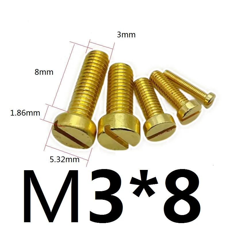 M 2,5 3 4 5 6 8 10 12 Metrisch X 4-25mm Länge Messing Senkkopf Schlitzschraube Bolzen