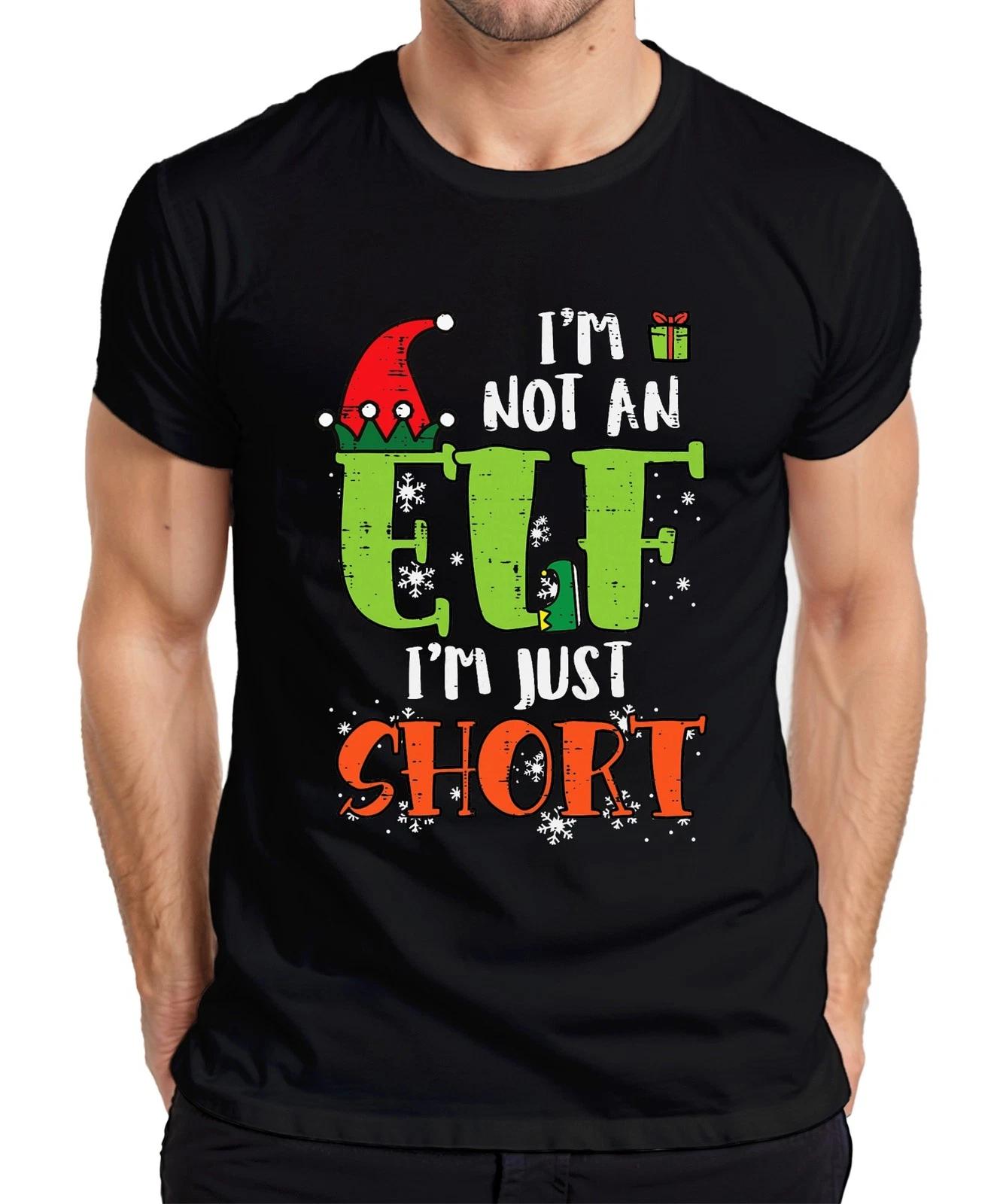 I m Not An Elf I m Just Short Weihnachten Elf Geschenk Herren T-Shirt S