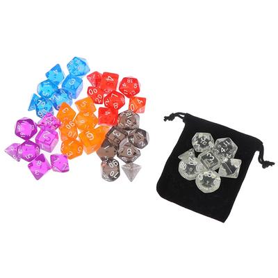 7-42 buc 7 buc/set Set Zaruri Poliedrice DnD pentru Jocuri de Masă RPG MTG D4 D6 D8 D10 D% D12 D20 6 Culori pentru Alegere
