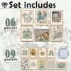 LANCHI95 15 PCS Sage Green Wall Art Decor, Matisse Wall Prints, Abstract Posters for Room Aesthetic, Wall Art For Living Room Bedroom, Eclectic Boho