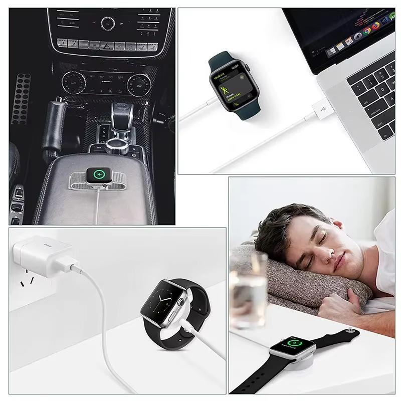 1M USB C Magnetisches Kabelloses Ladegerät für Apple Watch Serie 8/7/6/5/SE Tragbare Schnellladestation Kompatibel mit Apple Watch