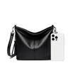 Soft leather fringed shoulder bag Crossbody tote women's bag