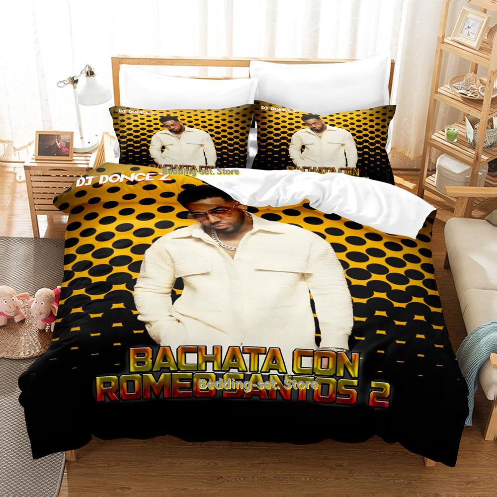 New Romeo Santos Bedding Set Single Twin Full Queen King Size Bed Set Adult Kid Bedroom Duvetcover Sets Anime Parure De Lit Bed