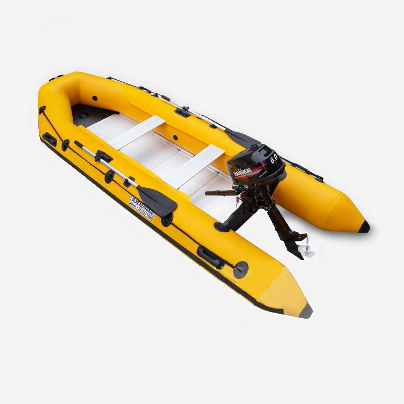 Aluminum Alloy Inflatable Fishing Boat with Outboard Motor