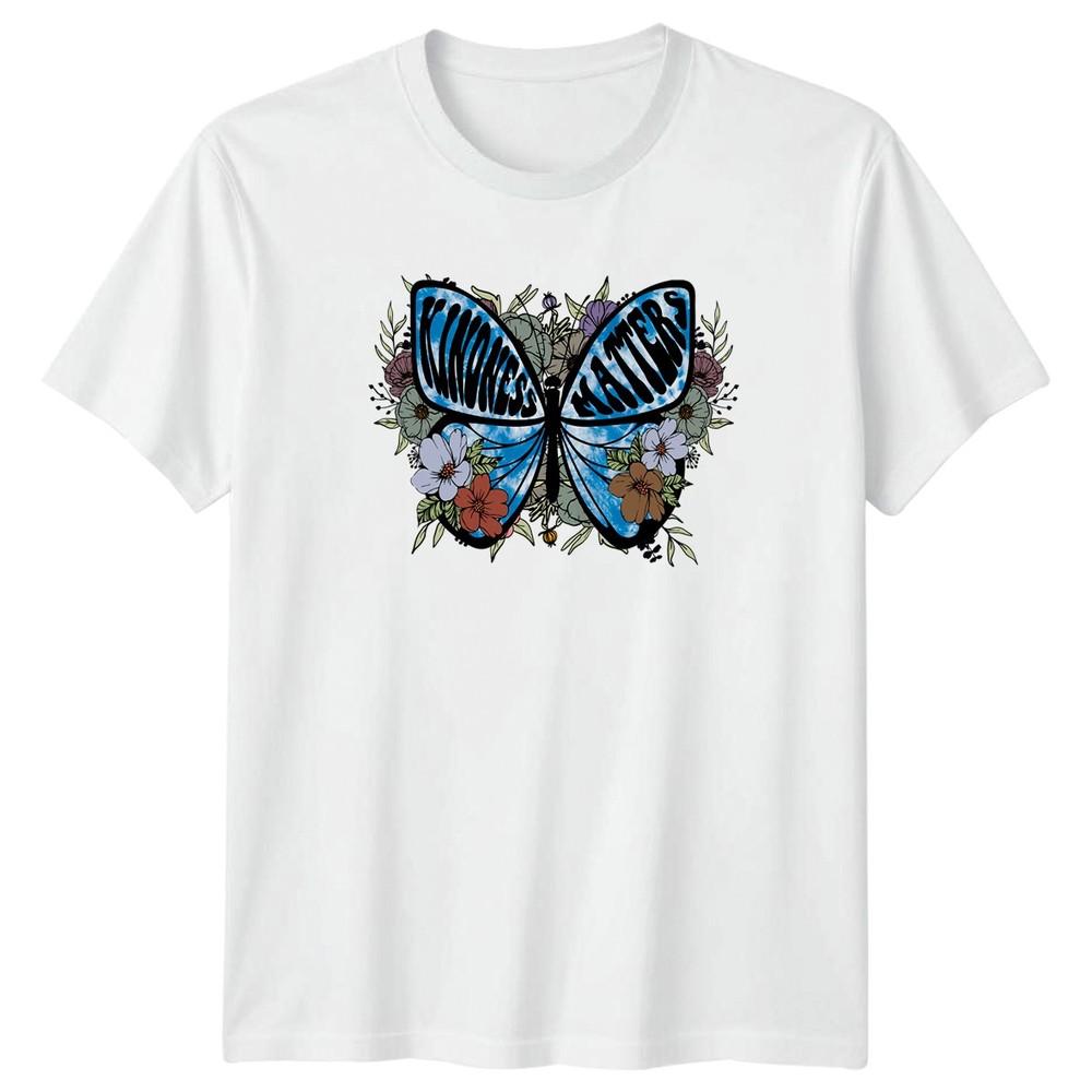 Kindness Matters TShirt Butterfly Floral Inspirational Birthday Gift S