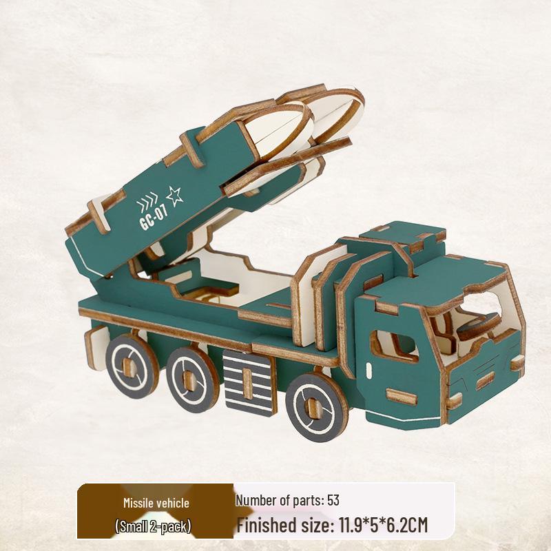 3D Holzpuzzle Modellspielzeug für Kinder ab 6 Jahren - Handgefertigtes Lernspielzeug