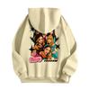 Women's Fashion Casual Long Sleeve Loose Printed Pullover Sports Long Sleeve Hooded Sweatshirt