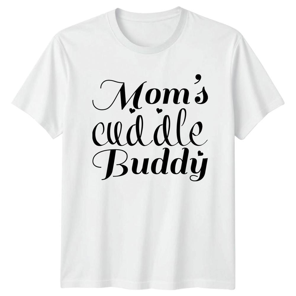 Moms Cuddle Buddy TShirt Family Parenting Mothers Day Gift For Him And Her S